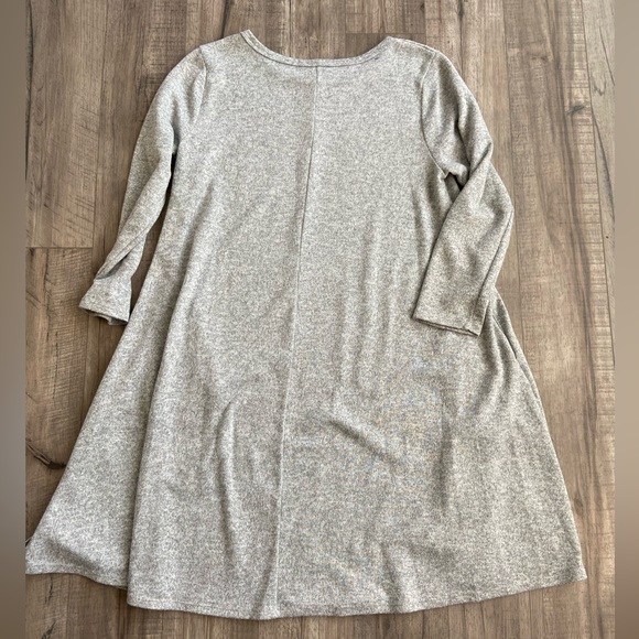 Women’s winter dress - grey - L. With pockets!! - Picture 3 of 5
